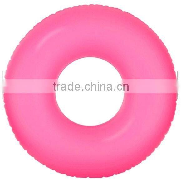 Good design led flashing inflatable swimming ring , led light swim ring