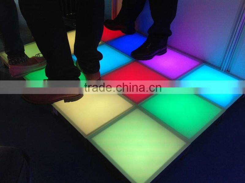 tile floor square street deck multi-color changing 20W tile floor LED lighting