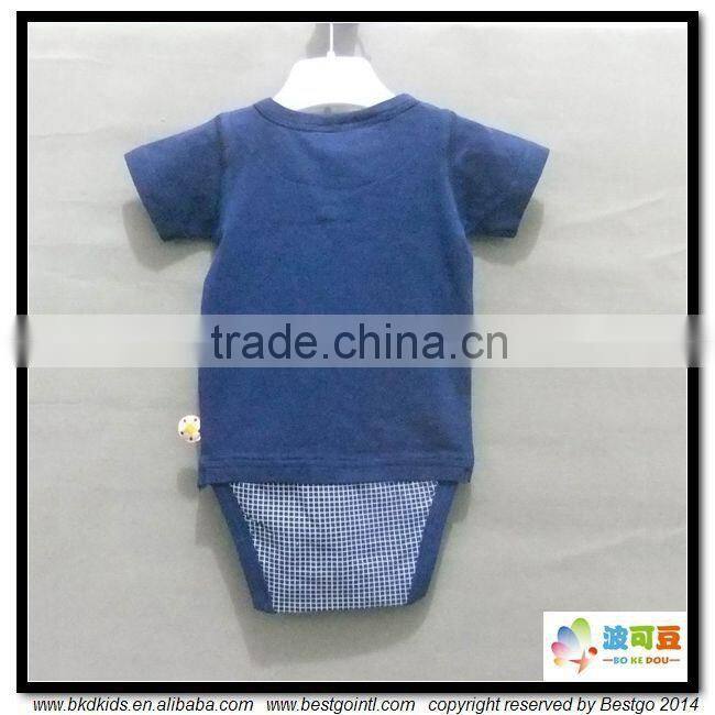 BKD 2015 summer cotton boy v-neck onesie