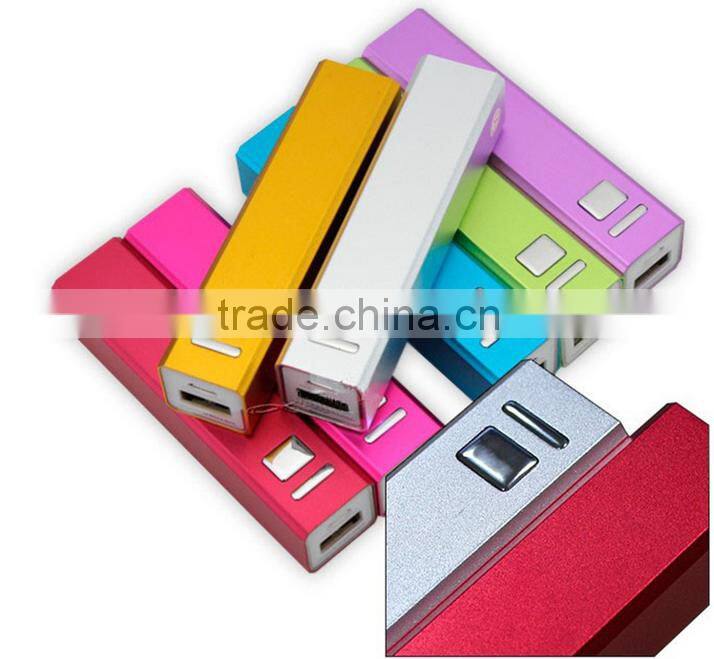 power bank 2000mah 2200mAh 2600mA universal portable lipstick charger power bank,power supply