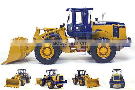 3 ton wheel loader W136 with Cummins engine, HYM concrete block making machine