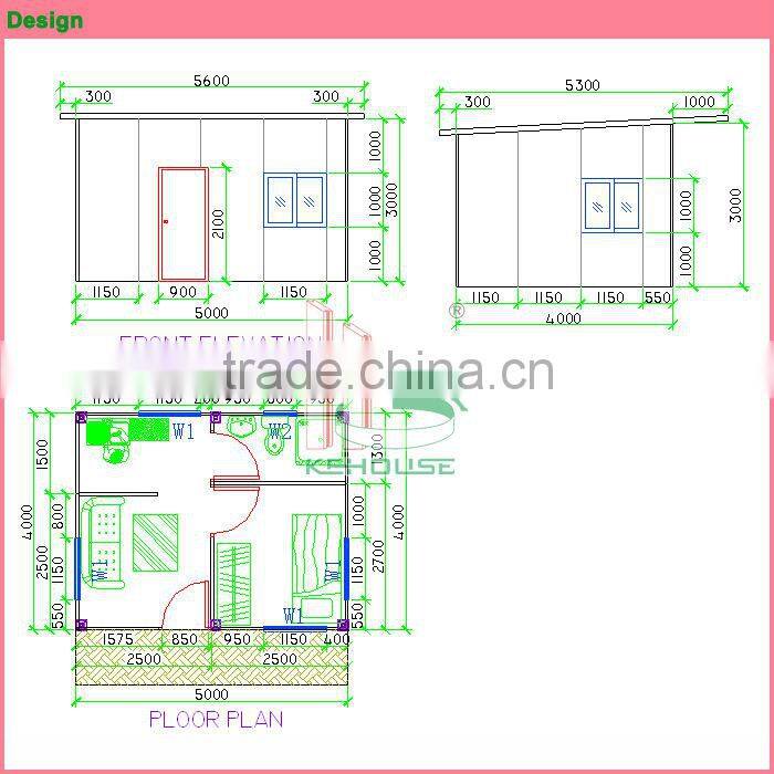 hot sales easy installation light steel portable fast erect houses