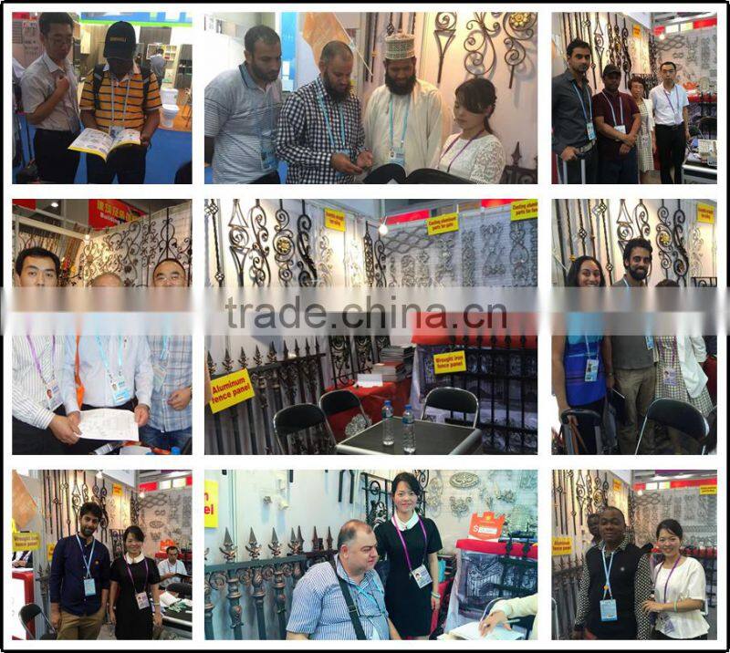 Wholesales low price wrought iron stair railing, garden stair railing, baluster design