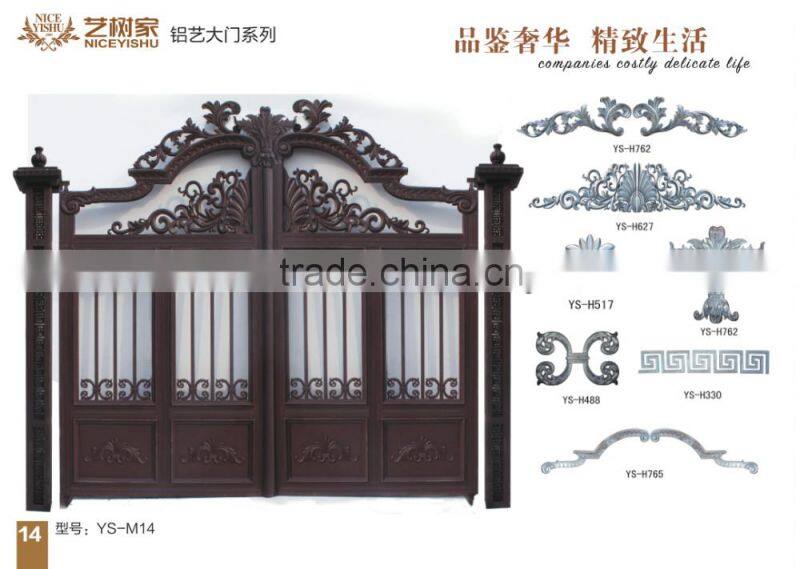 Aluminum fence gate designs/ cast aluminum gate/ aluminum sliding gate