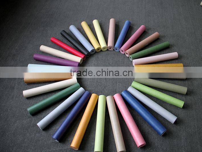 wall paper gray color/paper backed fabric wallpaper/solid color wallpaper