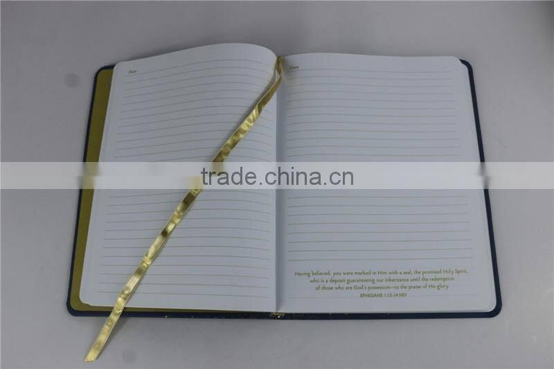 Foil Stamping leather journal simple design diary notebook