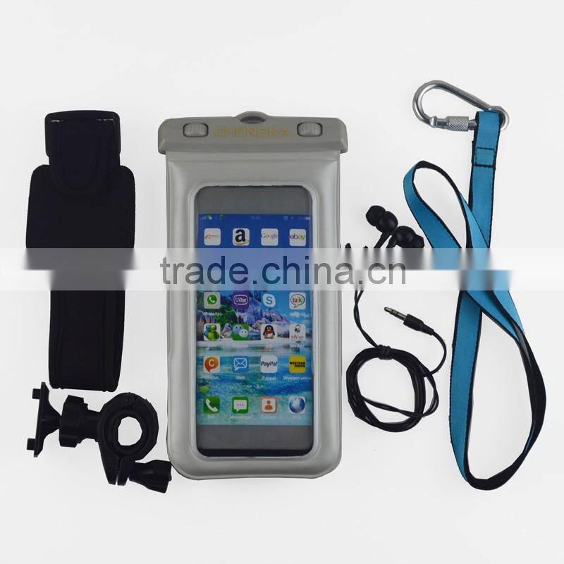 Various Colors OEM Pvc Waterproof Bag for Phone with String