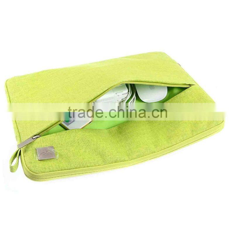 Large Canvas Zip Shopping Travel School Bookbag Built-in Laptop Sleeve Fits 12-inches Tablet school bag CS-AW513(1)