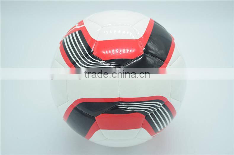 Official size 5 PU leather machine stitched promotion football soccer ball