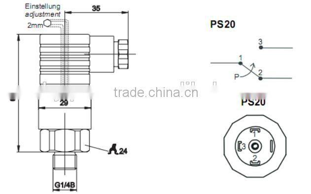 pressure switch for industrial application