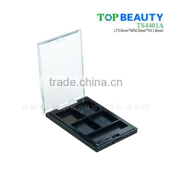 TS4401A- 4 Color Black Eyeshadow Container With Window