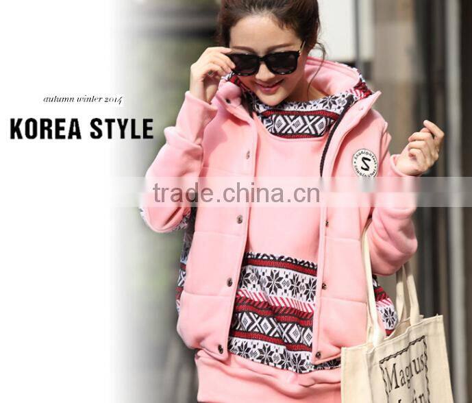 Winter three-piece sweater suit for pergnant women, warm thick maternity clothes for winter