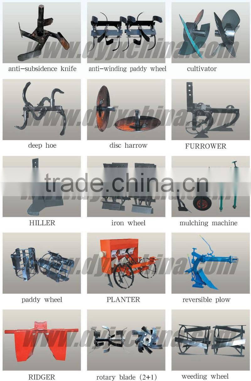 Chinese power tiller , Mini tiller cultivator , Manual tiller