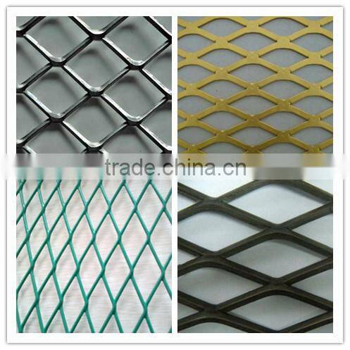 pvc coated expanded mesh/diamond wire mesh metal