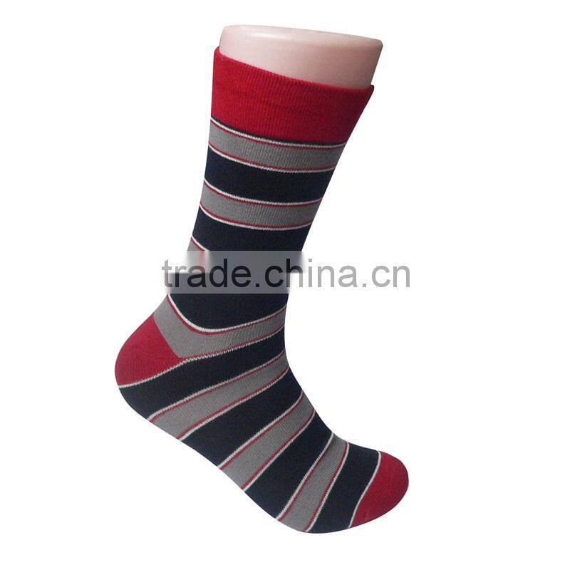 GSM-157 bulk sell custom design bamboo socks with stripe lines