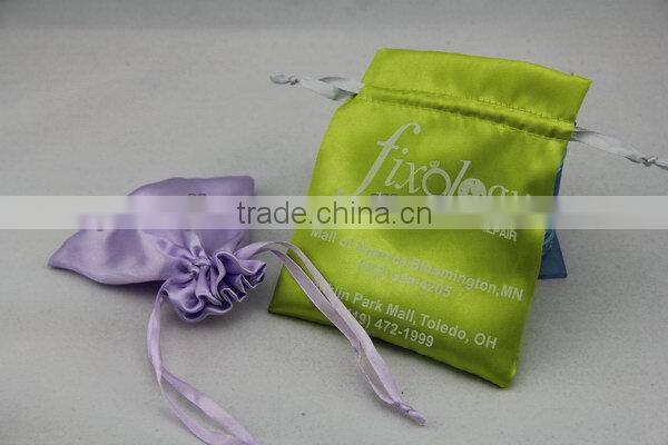 High quality Cheapest satin folding zipper pouch