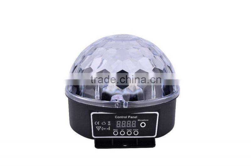 latest style 360 degrees rotating LED crystal magic ball light mini RGB mini Disco DJ Ball Stage Lighting wholesale