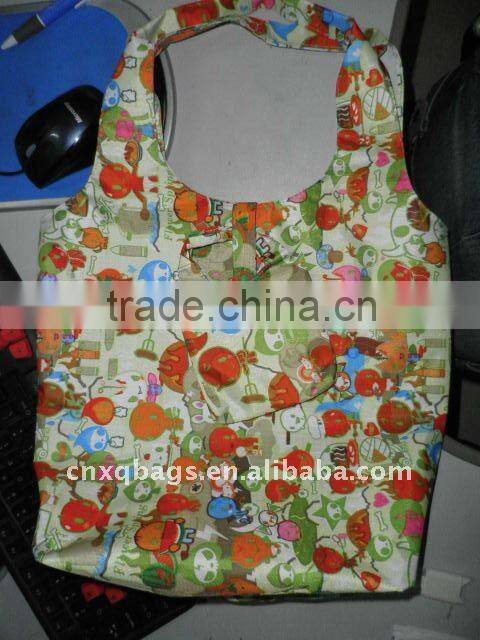 nylon fold bag polyester folding bag non woven folded bag