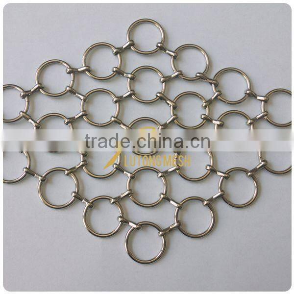 Decorative metal ring mesh for saloon room divider curtain