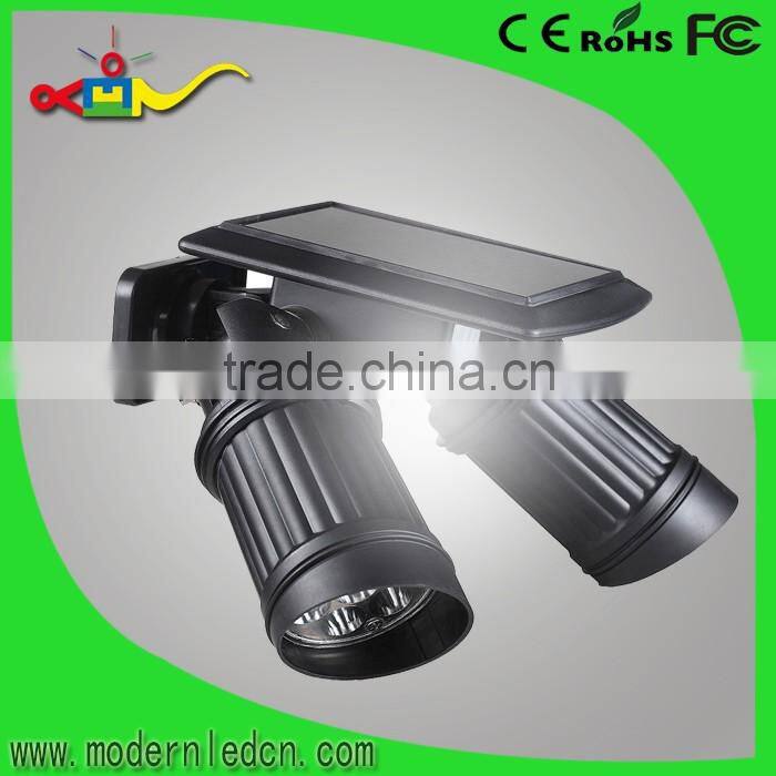 good price double heads solar led outdoor wall light