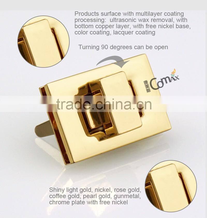 Hot Sale Fashion Custom Bag Metal Handbag Twist Lock