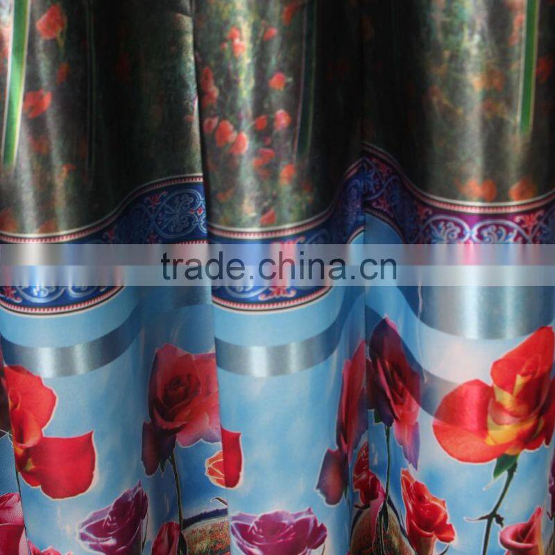 2016 hot selling, flower printed blackout fabrics/marvel fabric