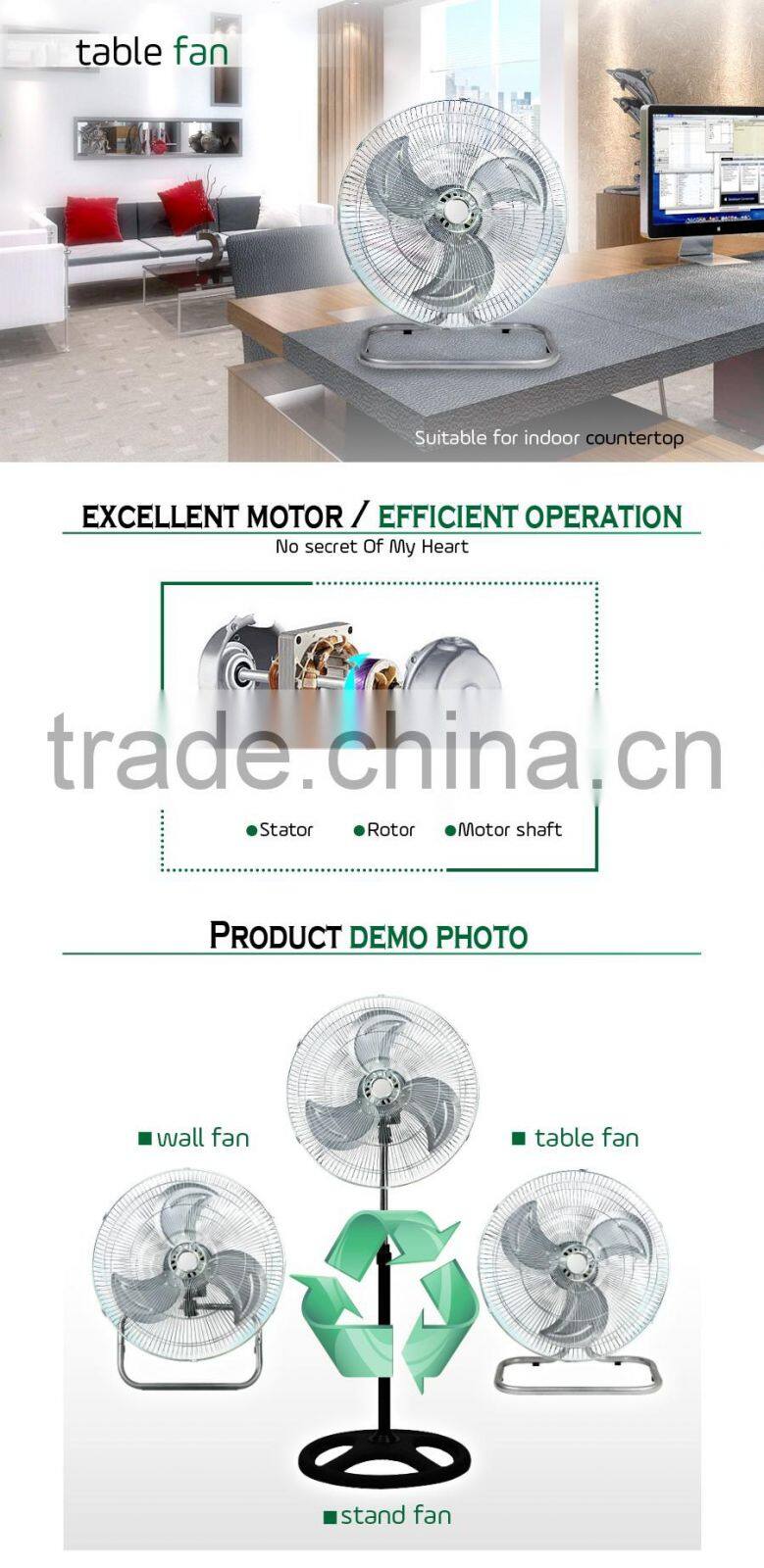 3 blades electric fan industrial fan wholesale