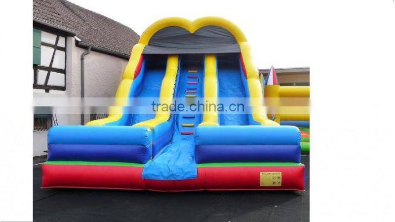 2016 double slide/cheap inflatable slides