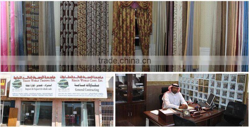 New Design Organza Embroidered Curtain Material Types