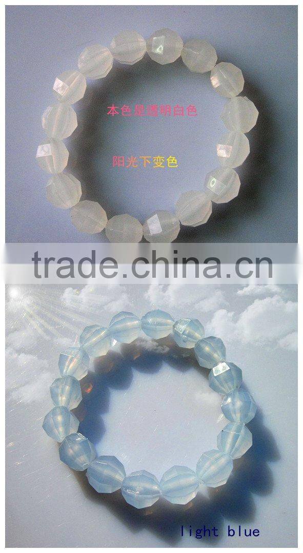crystal bracelet uv bead bracelet glow bead bracelet