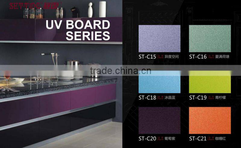 high glossy solid color uv mdf uv particle board