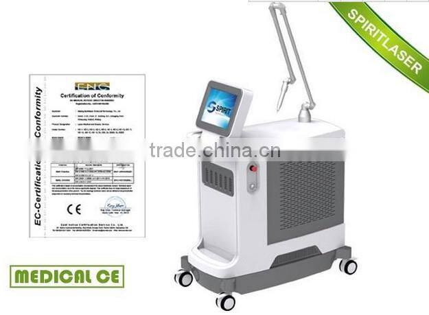 Big Movable Screen Powerful Active High power Laser tattoo removal machine with three heads Single Pulse 800mj