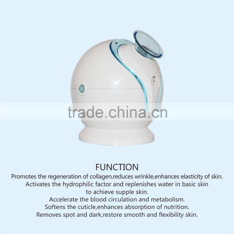 2016 newest negative ion electroic facial water steamer for removal makeup women