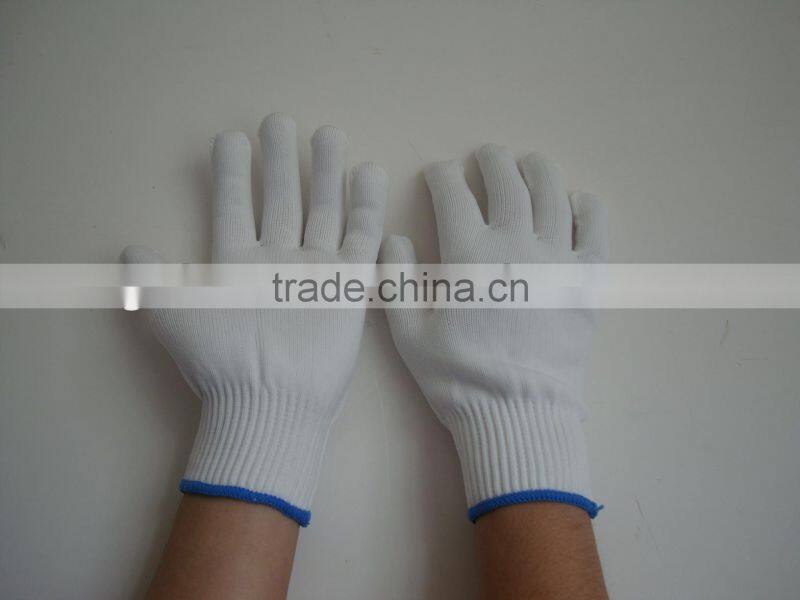 personnel protected gloves, hand-made nylon crochet gloves, made nylon crochet gloves
