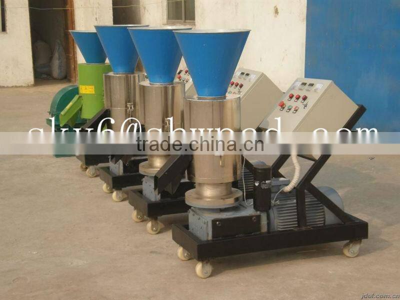 2078 Flat-die wood and forage pellet making machine