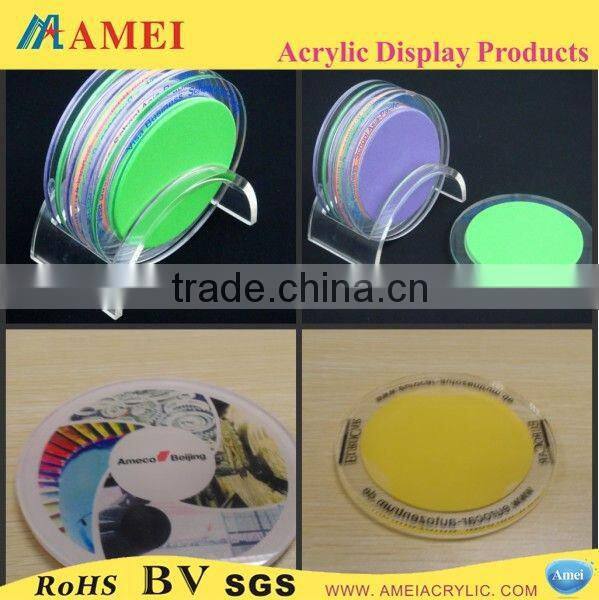 Different Style acrylic coasters with inserts