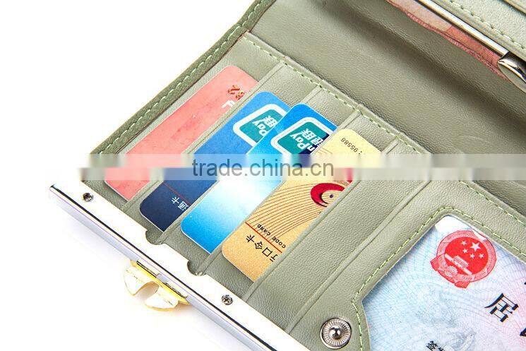 Fashion Women's Long Design Wallet PU Leather Cute Bowknot Wallet Ladies Purse