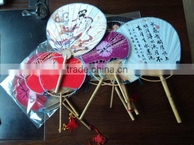 High quality luminous bamboo craft bamboo fan on sale