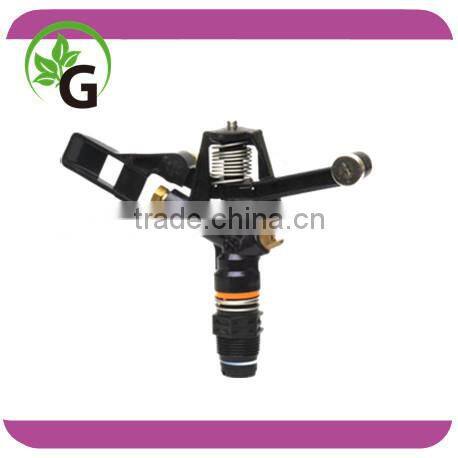 Agriculture Irrigation Impulse Sprinkler brass nozzle plastic body 3/4" male
