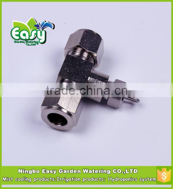 Brass OD joint connector(one spray site) 3/8" with 1/8'' thread. Mist cooling products