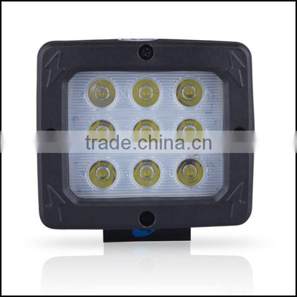 27w Square LED work light cree driving light 24v lamp for motorcycle,4x4 cars