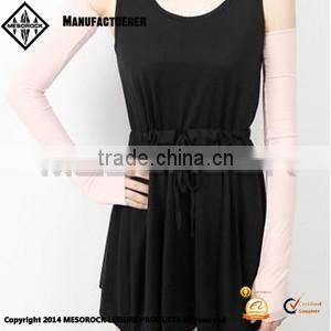 Women Arm Sleeves Fingerless Gloves Custom Car Sunshade Stretchy Long Sleeve