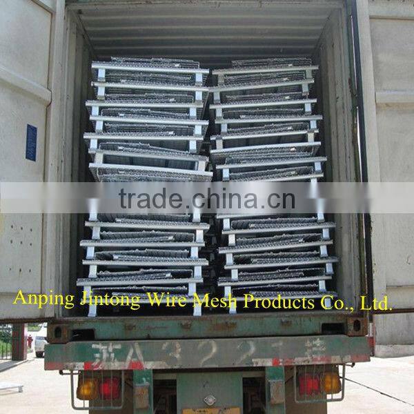 foldable galvanized wire mesh container
