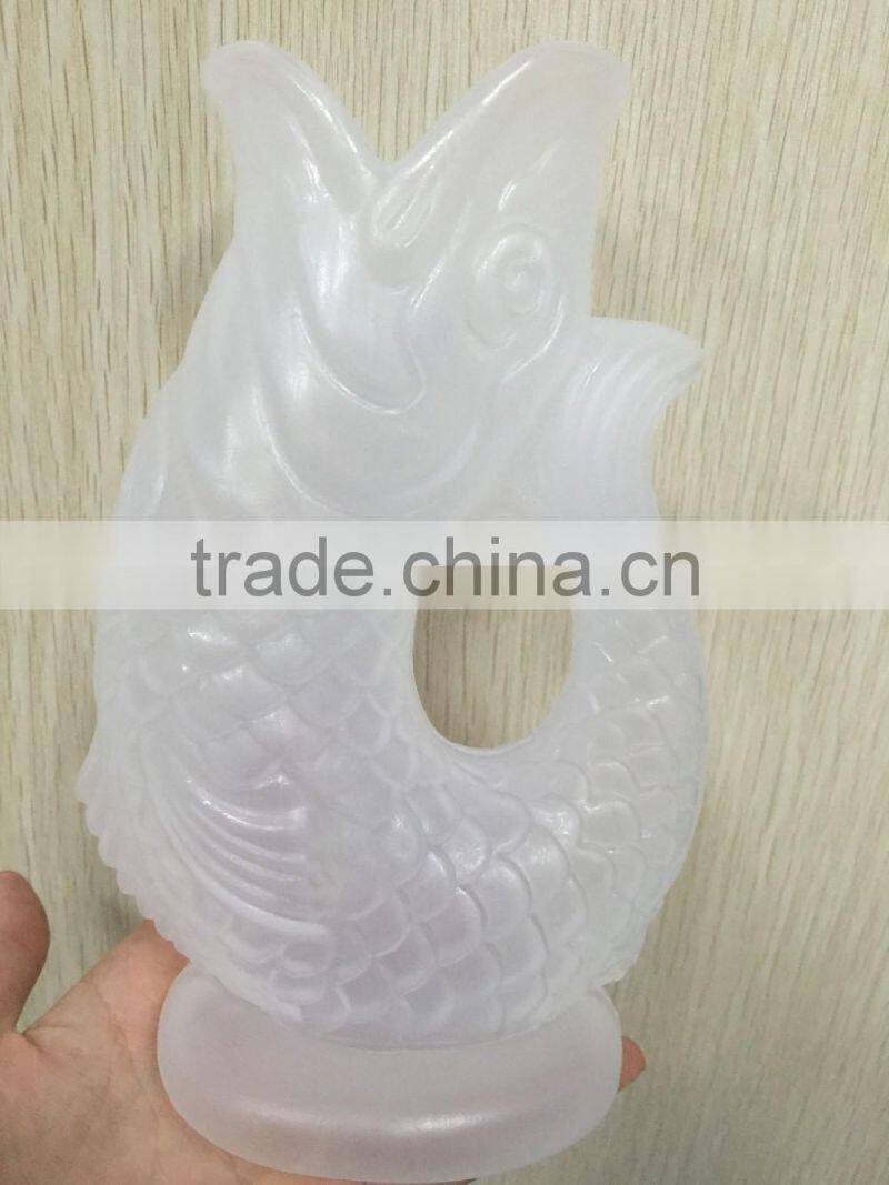 Wholesale OEM blow molding plastic fish flower vase,small vase