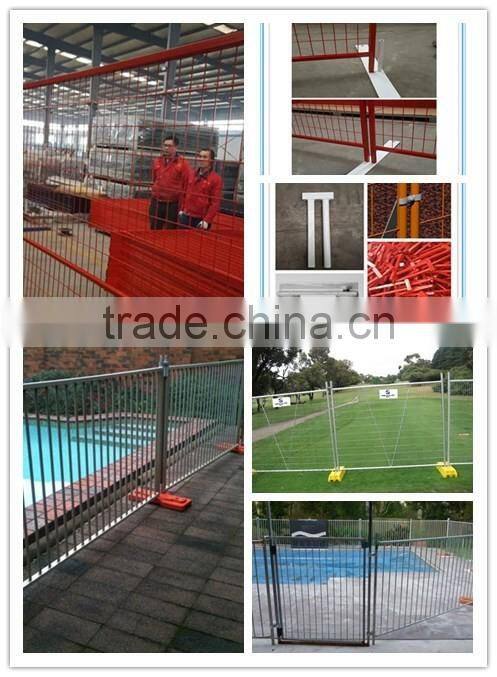 pvc coated temporary fence online shipping /road barricade/ welded removable fence for event