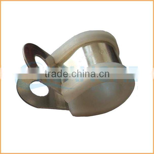 China manufacture best quality iron zinc coated rubber hose clamp
