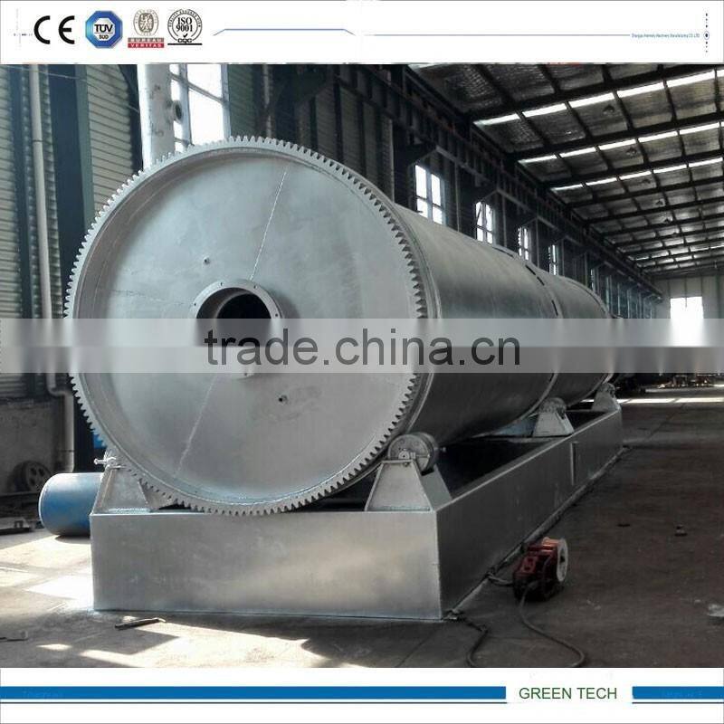 auato feeding semi-continuous waste recycling plant making pyrolysis oil