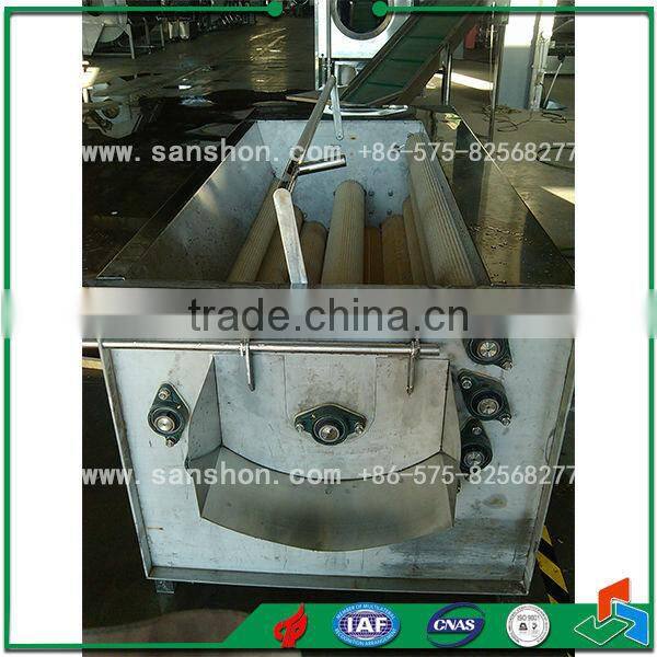 Sanshon MXJ-10G Fruit, Vegetable Potato Brush Washing and Peeling Machine