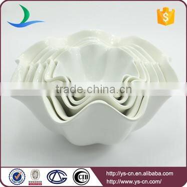 Wholesale white kitchen customized refrigerated ceramic fruit bowl
