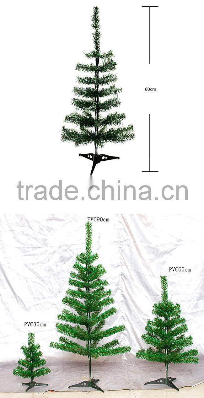 Christmas scene decorative accessories PVC artificial christmas trees
